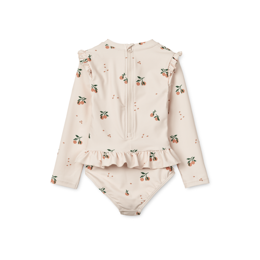 Kostium kąpielowy UV z długim rękawem Sille - Peach, Sea shell / Liewood