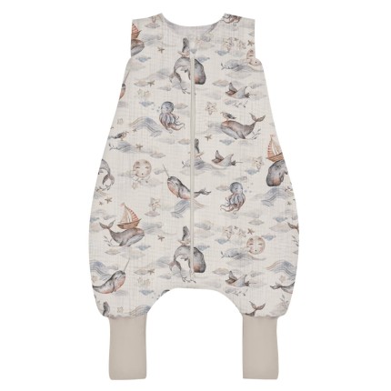 Muślinowy śpiworek z nogawkami 0.5 TOG - Ocean / BabySteps