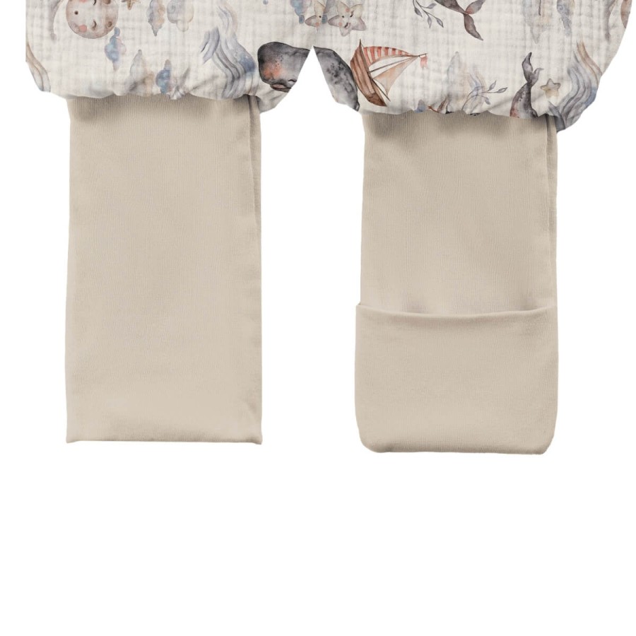 Muślinowy śpiworek z nogawkami 0.5 TOG - Ocean / BabySteps