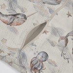 Muślinowy śpiworek z nogawkami 0.5 TOG - Ocean / BabySteps