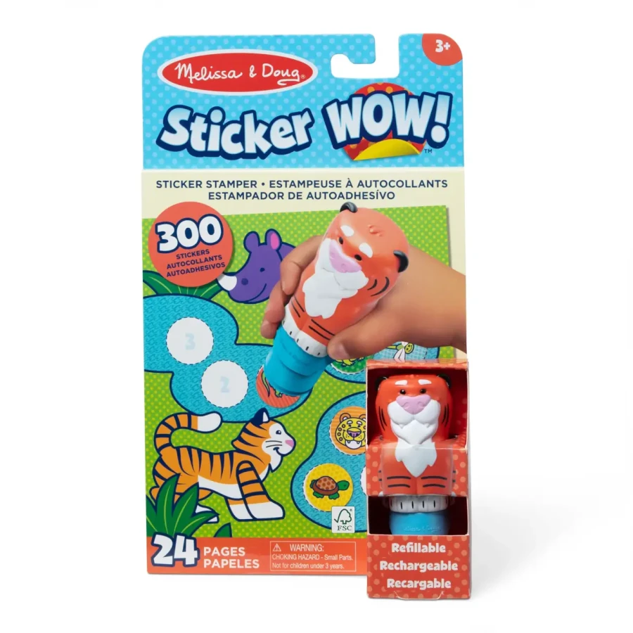 Stempel z naklejkami Sticker Wow - Tygrys / Melissa & Doug