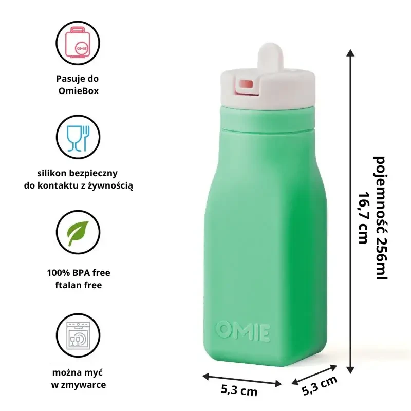 OMIEBOTTLE, bidon dla dzieci, Green / OMIE