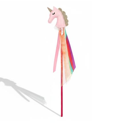 Różdżka z głową jednorożca różowa / Souza!