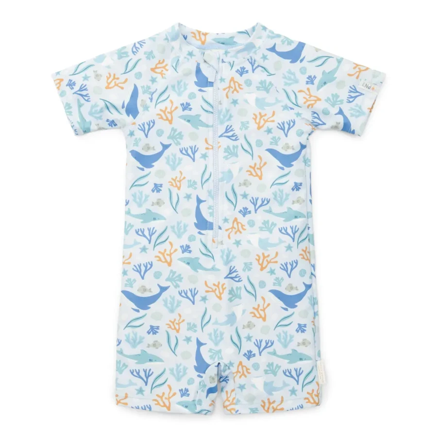 Swimsuit z rękawami Ocean Dreams Blue / Little Dutch