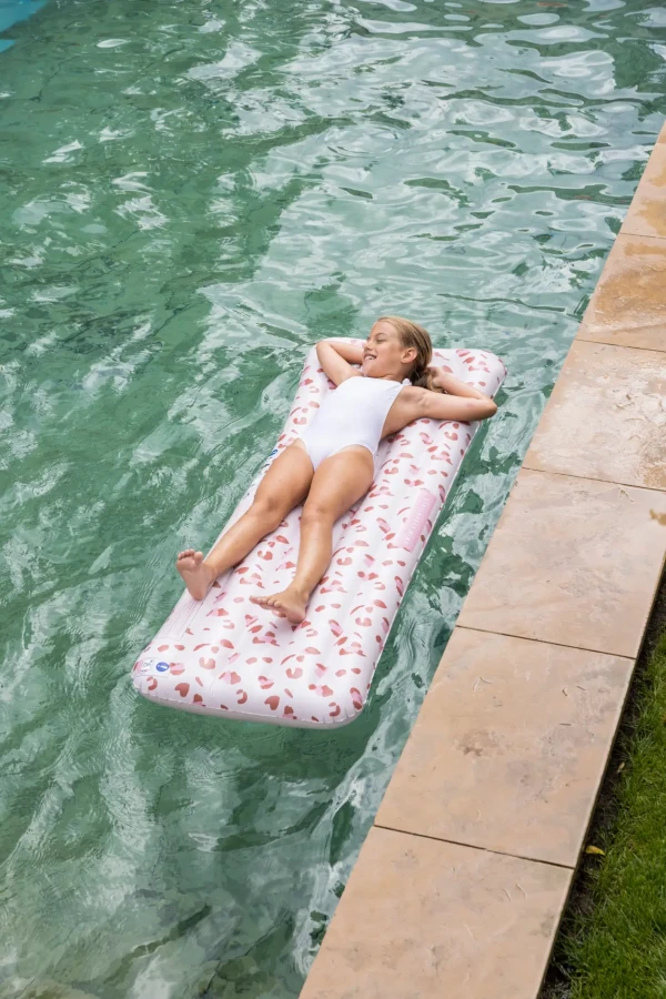 Materac do pływania Old Pink Leopard / The Swim Essentials