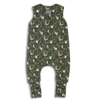 Dwustronny śpiworek z nóżkami Green Forest - Czarne Kropki / Dobre Liski by Sleepee