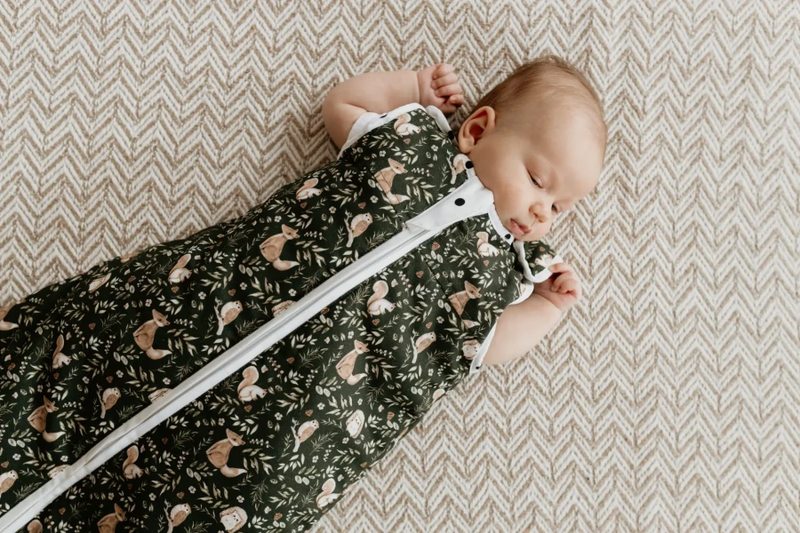 Śpiworek do spania Newborn Green Forest / Dobre Liski by Sleepee