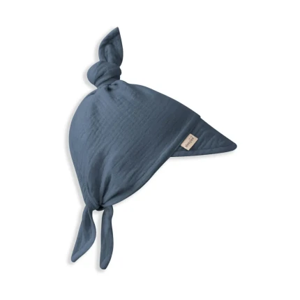 Muślinowa chustka z daszkiem - Petrol / Sleepee