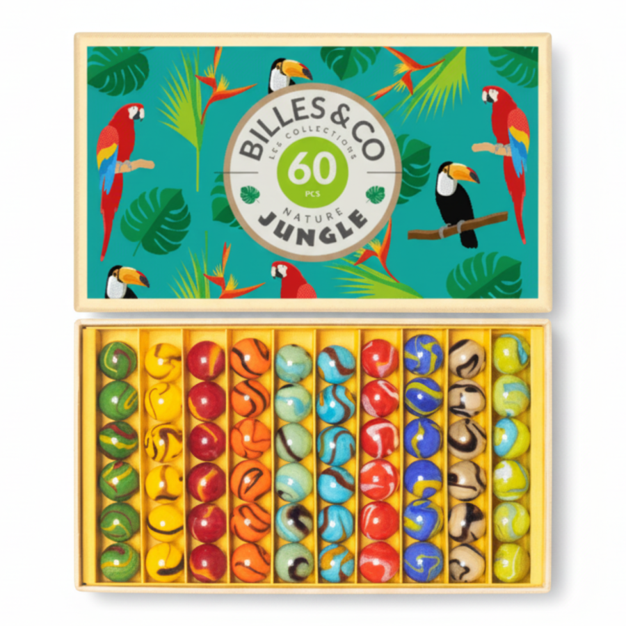 Szklane kulki DŻUNGLA / Billes & Co