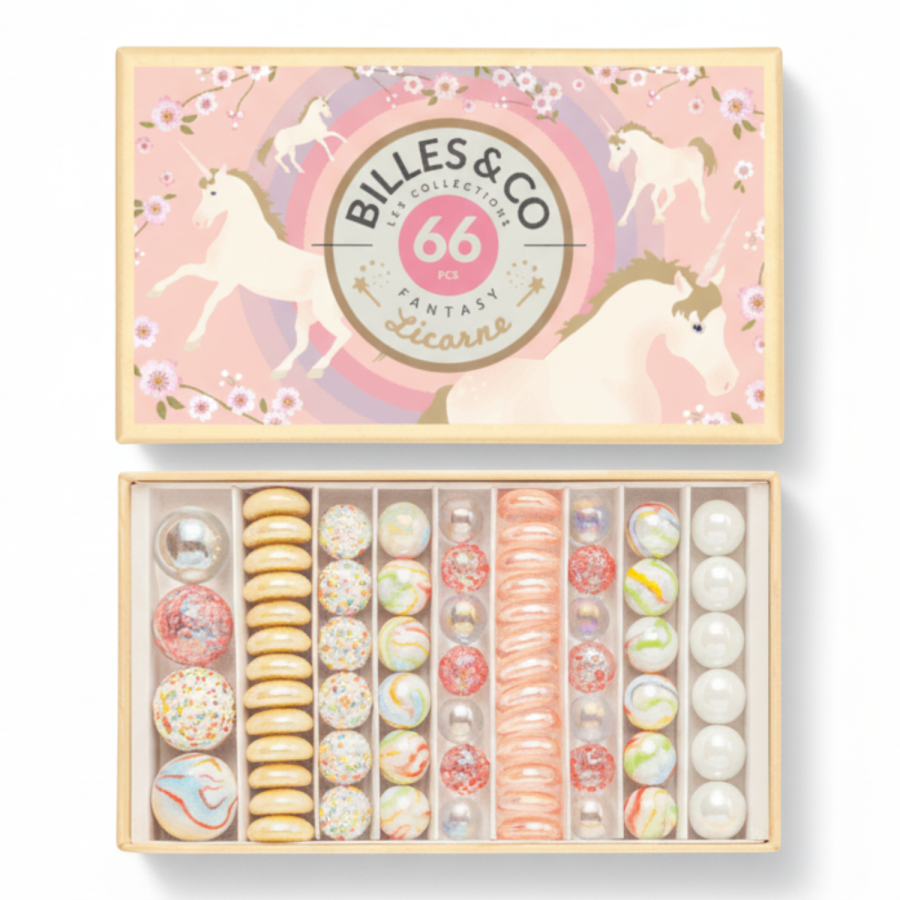 Szklane kulki JEDNOROŻCE / Billes & Co