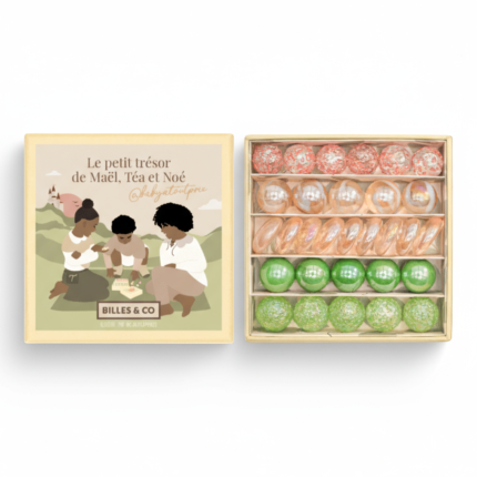 Szklane kulki Mini-Box MAŁE SKARBY / Billes & Co