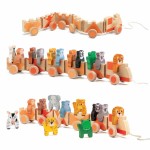 Drewniany pociąg Trainimo Jungle / DJECO