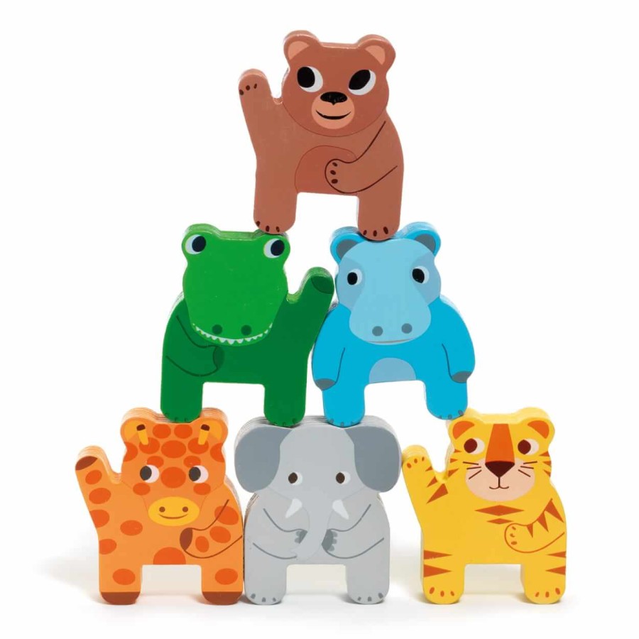 Drewniany pociąg Trainimo Jungle / DJECO