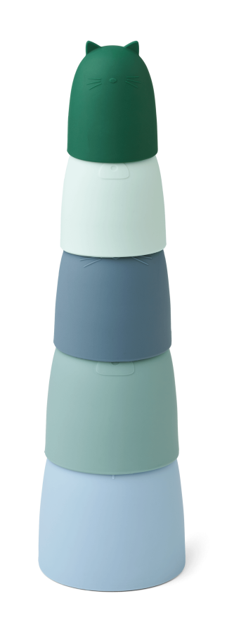 Silikonowe foremki Anneli - dusty mint multi mix / Liewood