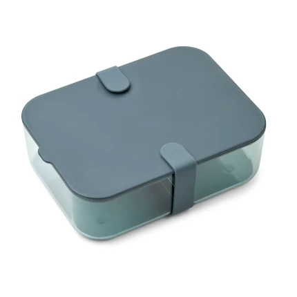 Lunchbox z przegródką Carin Large - whale blue, sea blue / Liewood