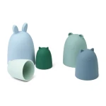 Silikonowe foremki Anneli - dusty mint multi mix / Liewood