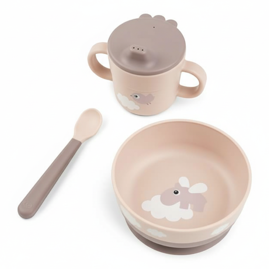 Pierwszy Zestaw Obiadowy Foodie Happy Clouds Powder / Done by Deer