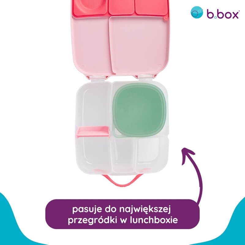 Silikonowy pojemnik z pokrywką do lunchboxa - Forest / b.box