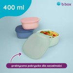 Silikonowy pojemnik z pokrywką do lunchboxa - Forest / b.box