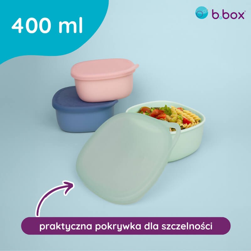 Silikonowy pojemnik z pokrywką do lunchboxa - Forest / b.box