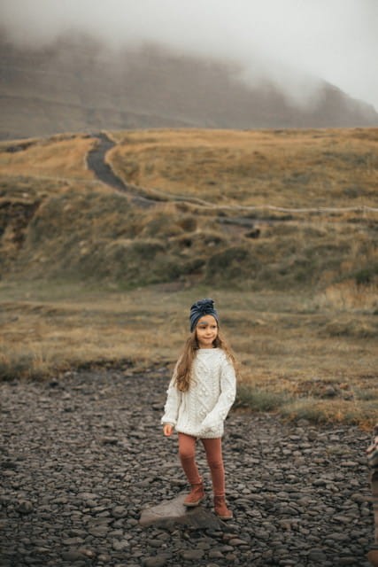 Turban Merino Denim / różne rozmiary / Looks by LUKS