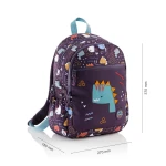 Plecak trzykomorowy Lizbona Wesołe Dinozaury 14L / Miquelrius