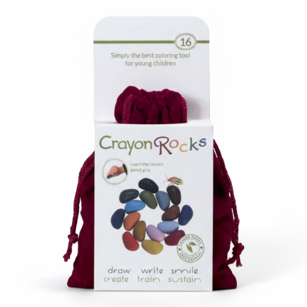 Kredki Crayon Rocks w aksamitnym woreczku - 16 kolorów / Crayon Rocks
