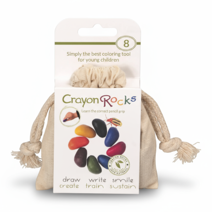 Kredki Crayon Rocks w bawełnianym woreczku - 8 kolorów / Crayon Rocks