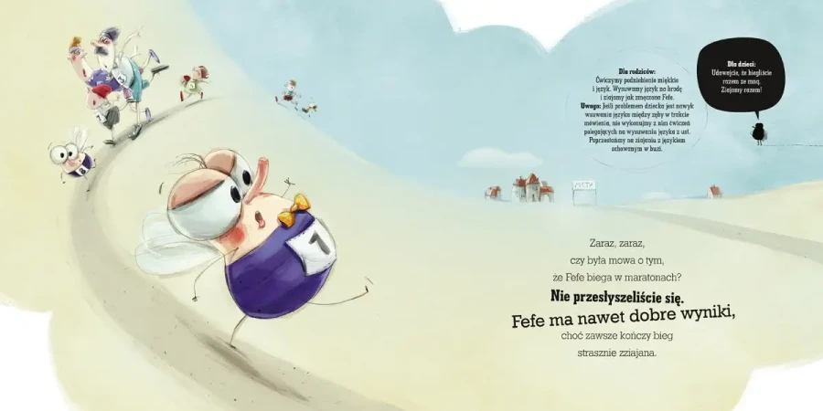 Z muchą na luzie ćwiczymy buzie, czyli zabawy logopedyczne dla dzieci / Wydawnictwo Nasza Księgarnia