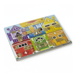 Drewniana tablica manipulacyjna z zatrzaskami / Melissa & Doug