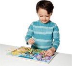 Drewniana tablica manipulacyjna z zatrzaskami / Melissa & Doug
