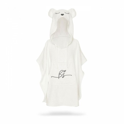 Ponczo bambusowe - ecru / Babysteps