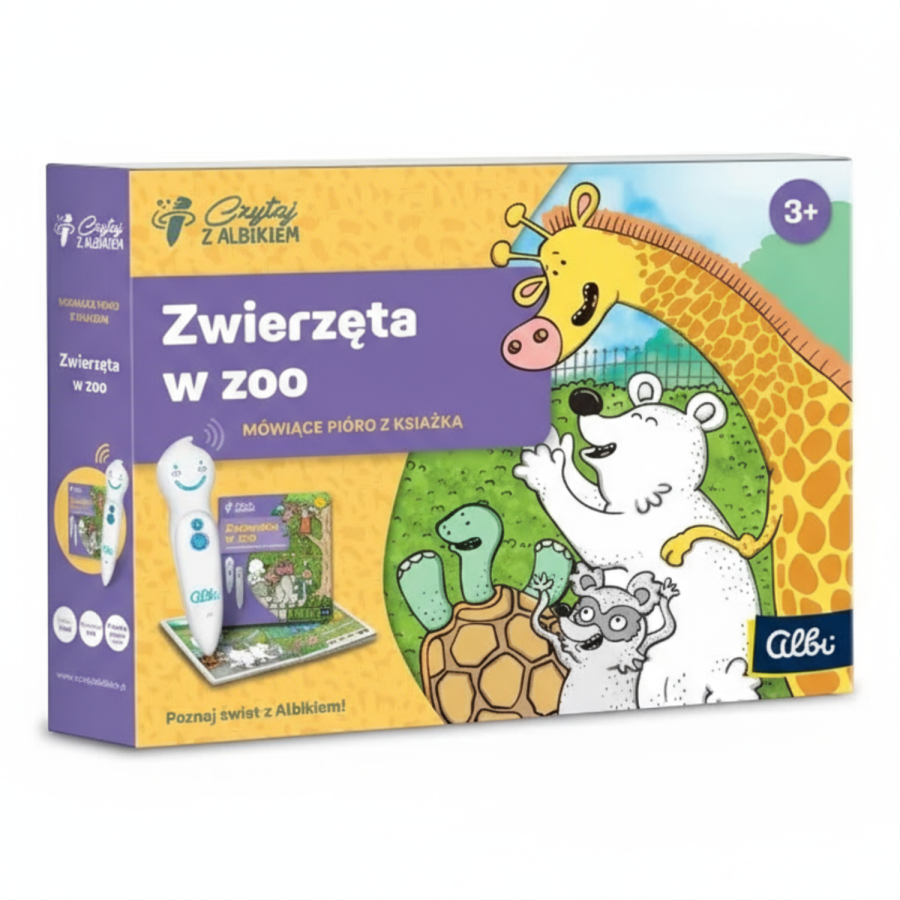 Zestaw Zwierzęta w zoo 3+ / Czytaj z Albikiem