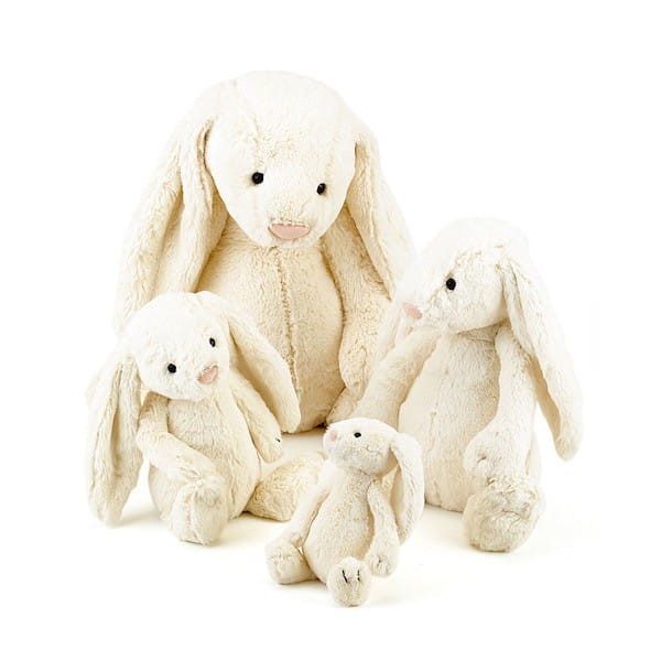 Jellycat króliczek Kremowy RÓŻNE WYMIARY