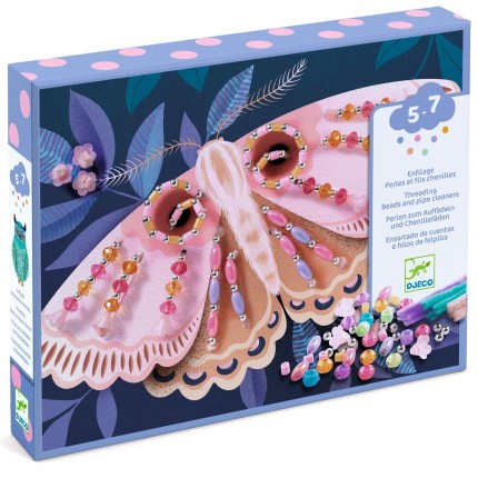 Zestaw artystyczny nawlekanie ZWIERZĘTA NOCĄ 5+ / Djeco