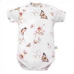 Body organic cotton krótki rękaw - BUTTERFLIES / YOSOY