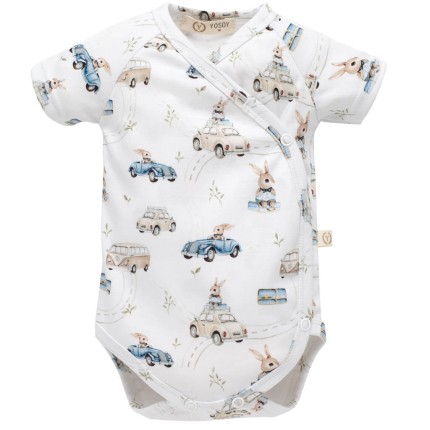 Body organic cotton krótki rękaw - CARS / YOSOY