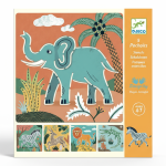 Szablony do odrysowania - DZIKIE ZWIERZĘTA / Djeco