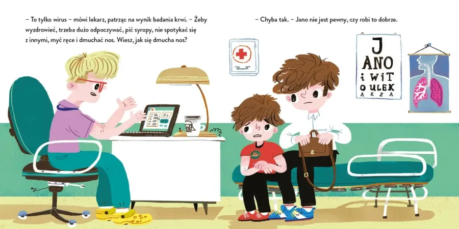 Jano i Wito u lekarza / Wydawnictwo Mamania
