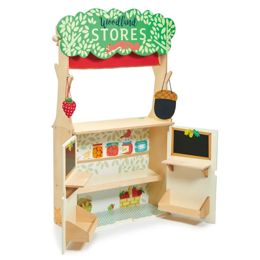 Dwustronny drewniany sklepik i teatrzyk / Tender Leaf Toys