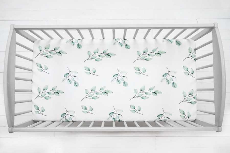 Prześcieradło do łóżeczka We Care Eukaliptus / Sleepee