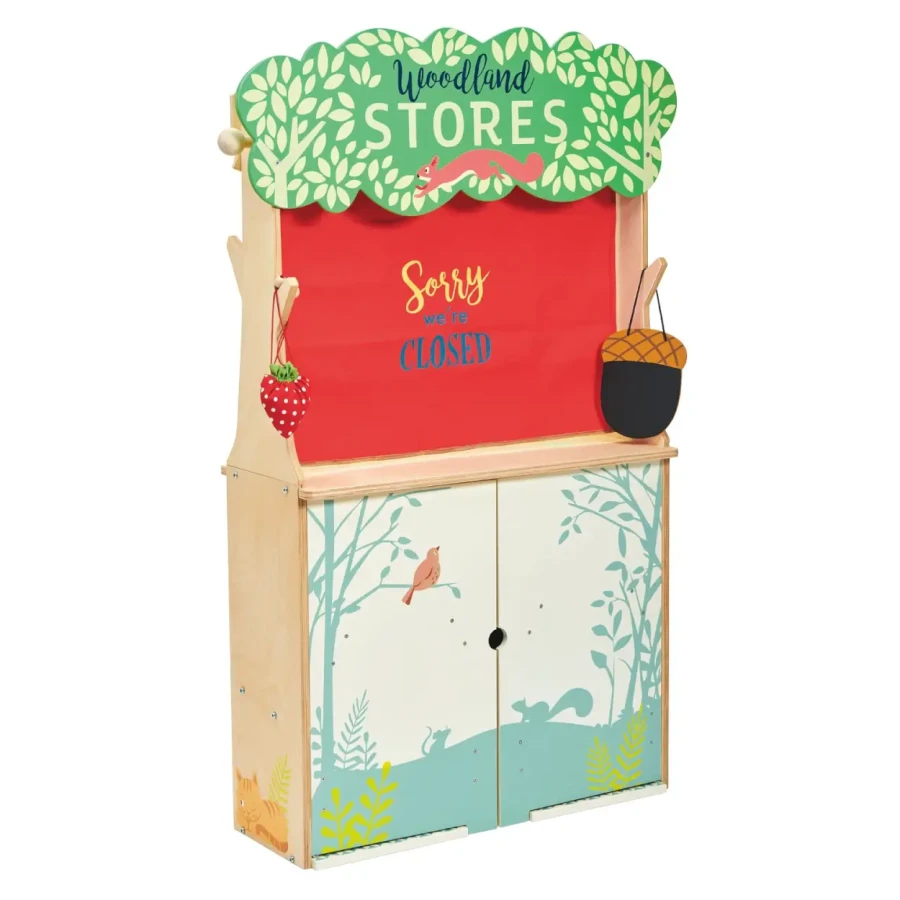 Dwustronny drewniany sklepik i teatrzyk / Tender Leaf Toys