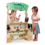 Dwustronny drewniany sklepik i teatrzyk / Tender Leaf Toys