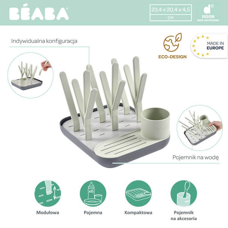 Suszarka do naczyń - misty, mineral / Beaba