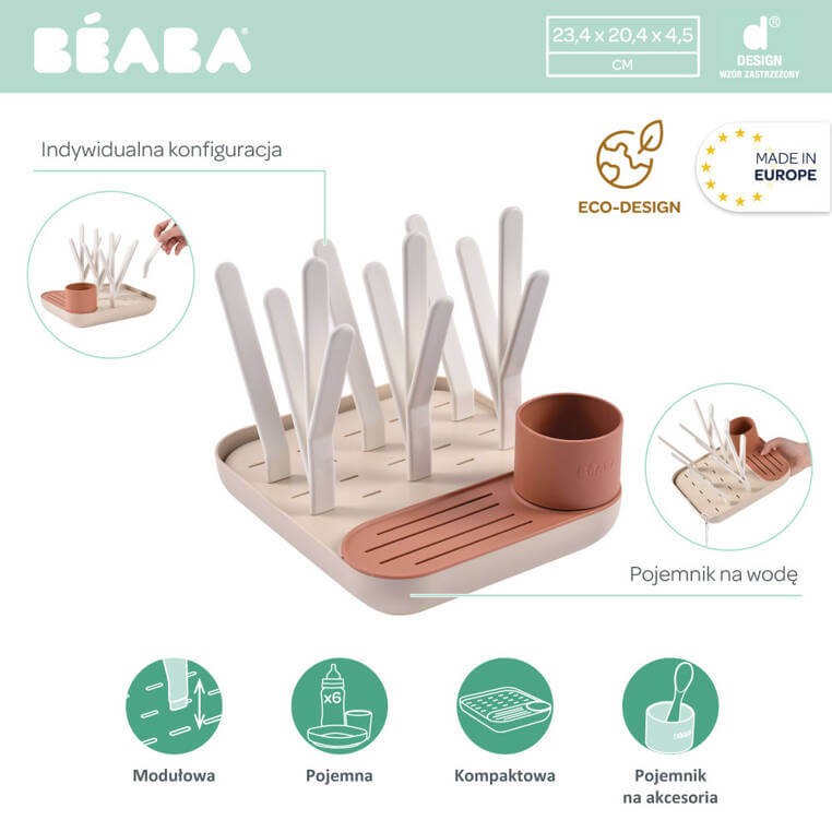 Suszarka do naczyń - terracotta, clay / Beaba