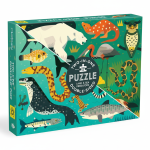 Puzzle dwustronne Drapieżniki lądowe i wodne 100 elementów 6+ / Mudpuppy