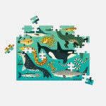 Puzzle dwustronne Drapieżniki lądowe i wodne 100 elementów 6+ / Mudpuppy