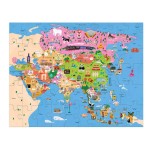 Puzzle konturowe Mapa Azji 70 elementów 5+ / Mudpuppy