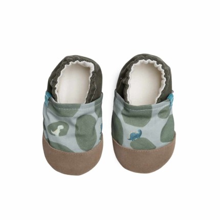 Kapcie do domu, żłobka, przedszkola - GREEN DINO / TITOT