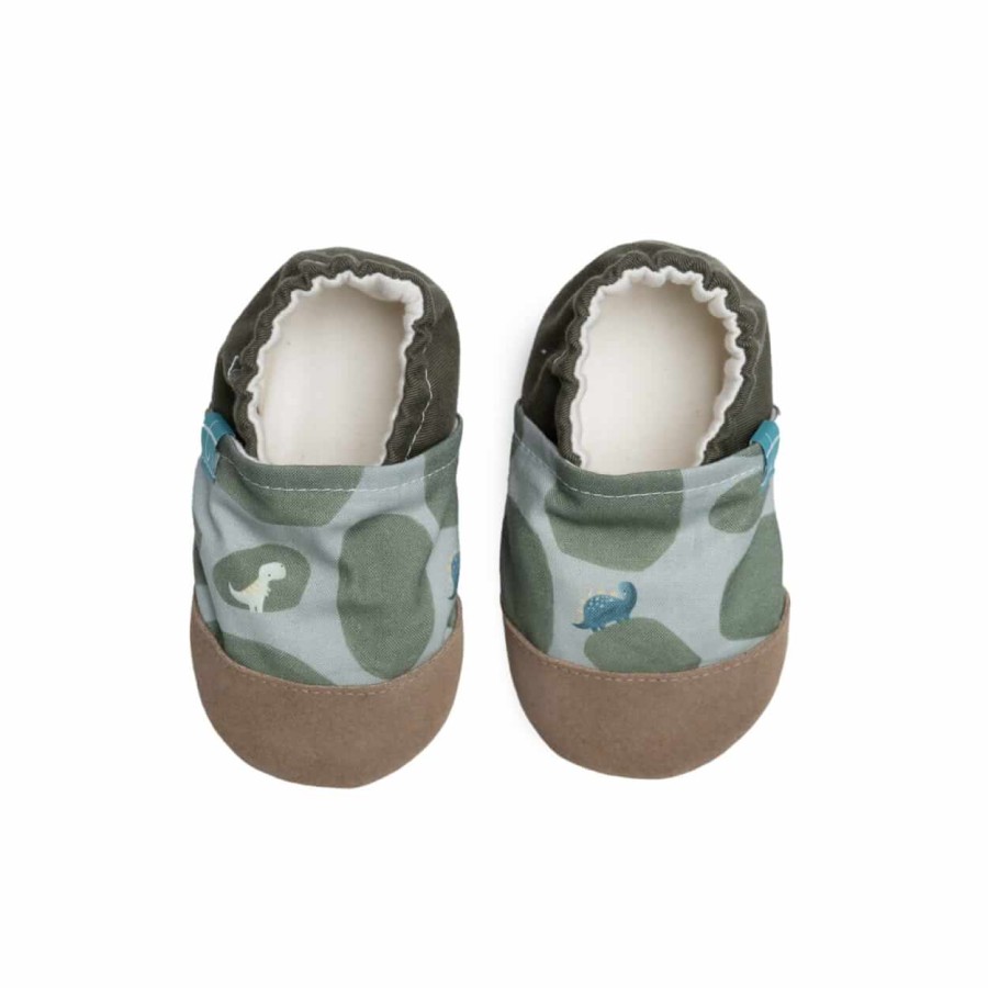 Kapcie do domu, żłobka, przedszkola - GREEN DINO / TITOT